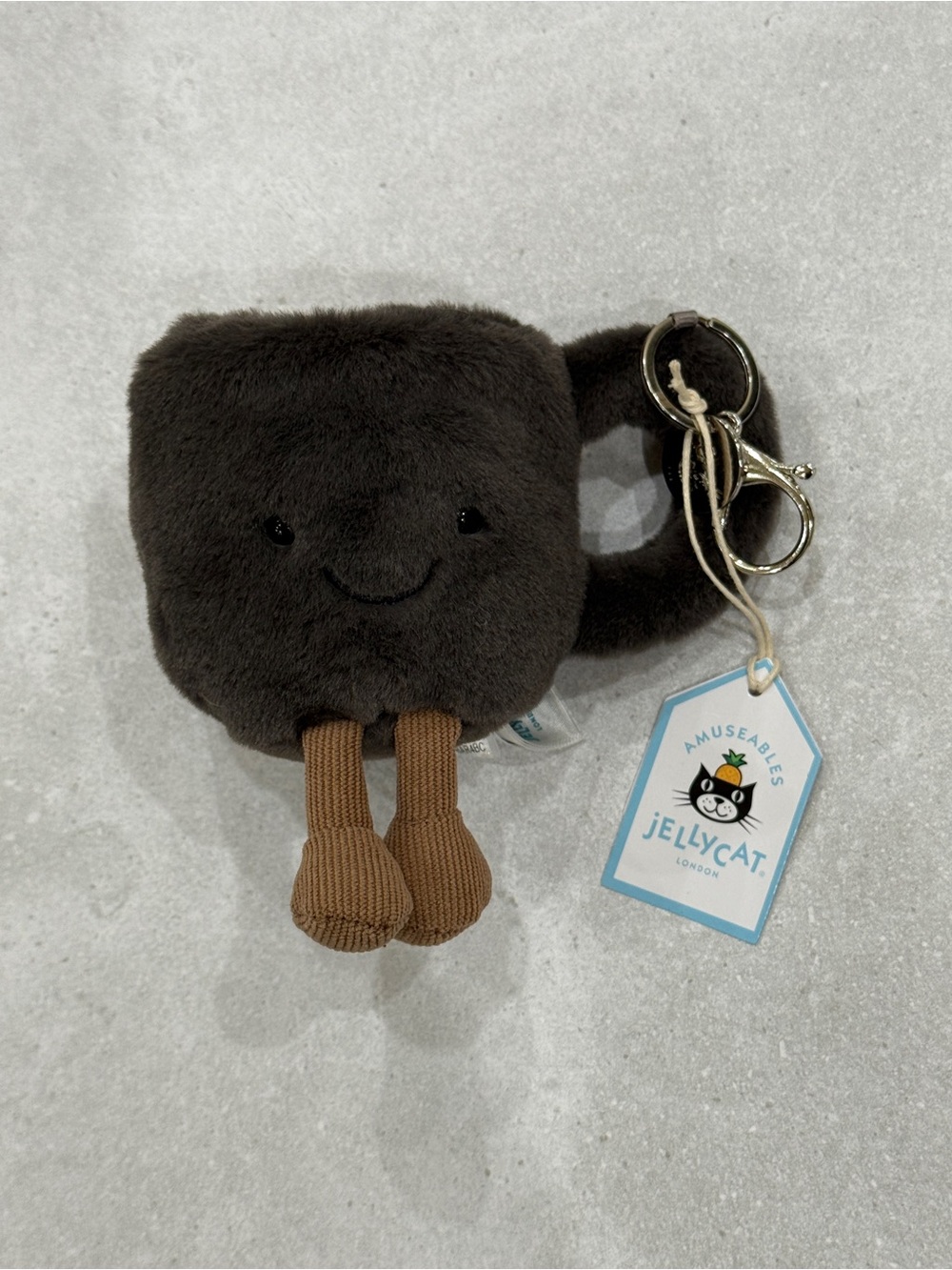 Jellycat Amuseable Coffee Cup bag charm keychain NWT - Picture 3 of 7